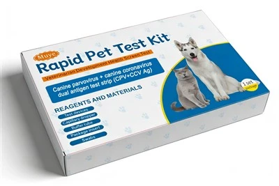 ชุดทดสอบอย่างรวดเร็ว CPV+CCV Antigen สำหรับการวินิจฉัยการติดเชื้อไวรัสในสุนัข